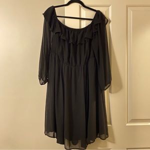 Torrid size 2 off the shoulder black dress